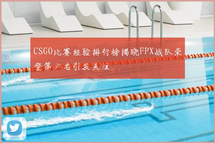 CSGO比赛经验排行榜揭晓FPX战队荣登第六名引发关注