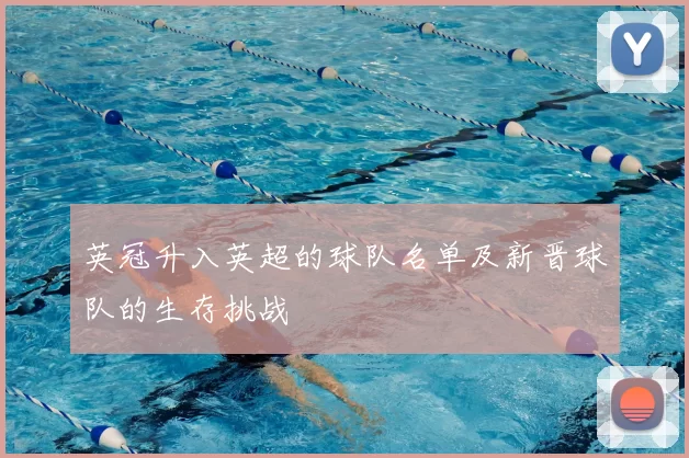 英冠升入英超的球队名单及新晋球队的生存挑战