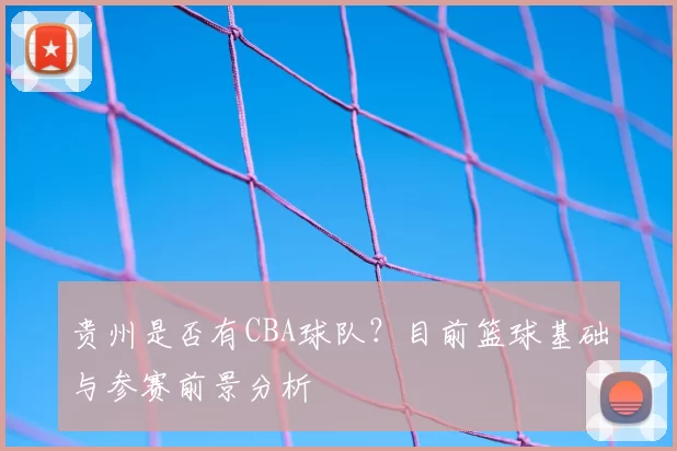贵州是否有CBA球队？目前篮球基础与参赛前景分析